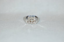 Load image into Gallery viewer, Nine Stone Diamond Signet Ring