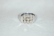 Load image into Gallery viewer, Nine Stone Diamond Signet Ring
