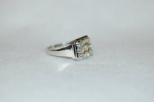 Load image into Gallery viewer, Nine Stone Diamond Signet Ring