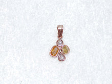 Load image into Gallery viewer, Fancy Color Diamonds Round Petal Necklace