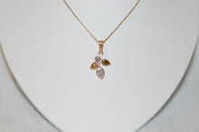 Load image into Gallery viewer, Fancy Diamonds Four Leaf Gold Necklace