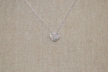 Load image into Gallery viewer, Diamond Heart Silver Necklace
