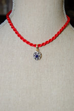 Load image into Gallery viewer, Antique Style Sapphire and  Diamond Pendant