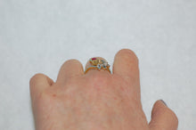Load image into Gallery viewer, Gemstone Fan Cocktail Ring