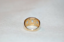 Load image into Gallery viewer, Textured Diamond Band Ring