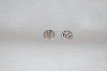 Load image into Gallery viewer, Antique Style Diamond Polki Silver Stud Earrings