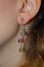 Load image into Gallery viewer, Trinity Briolette Hanging Earrings