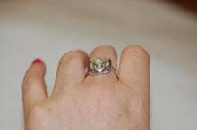 Load image into Gallery viewer, Six Stone Geometric Stained Glass Diamond Ring
