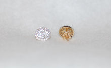 Load image into Gallery viewer, Sustainable Lab Grown Diamond Oval Cluster Stud Earrings