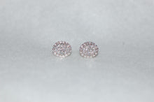 Load image into Gallery viewer, Sustainable Lab Grown Diamond Oval Cluster Stud Earrings
