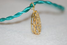 Load image into Gallery viewer, Teardrop-Stained Glass Diamond Pendant