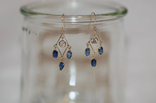 Load image into Gallery viewer, Sapphire Chandelier Earrings