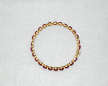 Load image into Gallery viewer, Ruby Cabochon Bangle Bracelet