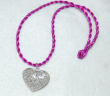 Load image into Gallery viewer, Stained Glass Diamond Heart Pendant