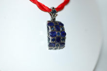 Load image into Gallery viewer, Sapphire Checkerboard Necklace