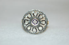 Load image into Gallery viewer, Rose Cut Diamond Starburst Ring