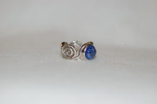 Load image into Gallery viewer, Tanzanite Cabochon Swirl Statement Ring