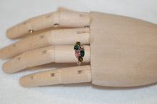 Load image into Gallery viewer, Six Teardrop Tourmaline Ring