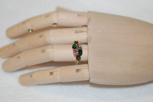 Six Teardrop Tourmaline Ring