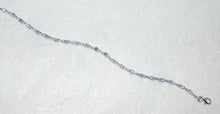 Load image into Gallery viewer, Tanzanite Infinity Silver Bracelet