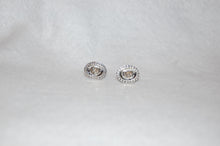 Load image into Gallery viewer, Antique Style Diamond Polki Silver Stud Earrings