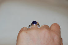 Load image into Gallery viewer, Tanzanite Cabochon Swirl Statement Ring
