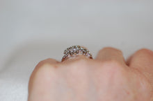 Load image into Gallery viewer, Daisy and Butterfly Diamond Stained Glass Ring