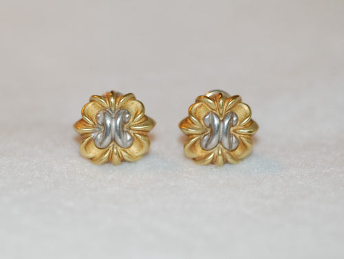 Gold Boy Scout Earrings