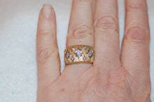 Load image into Gallery viewer, Textured Diamond Band Ring