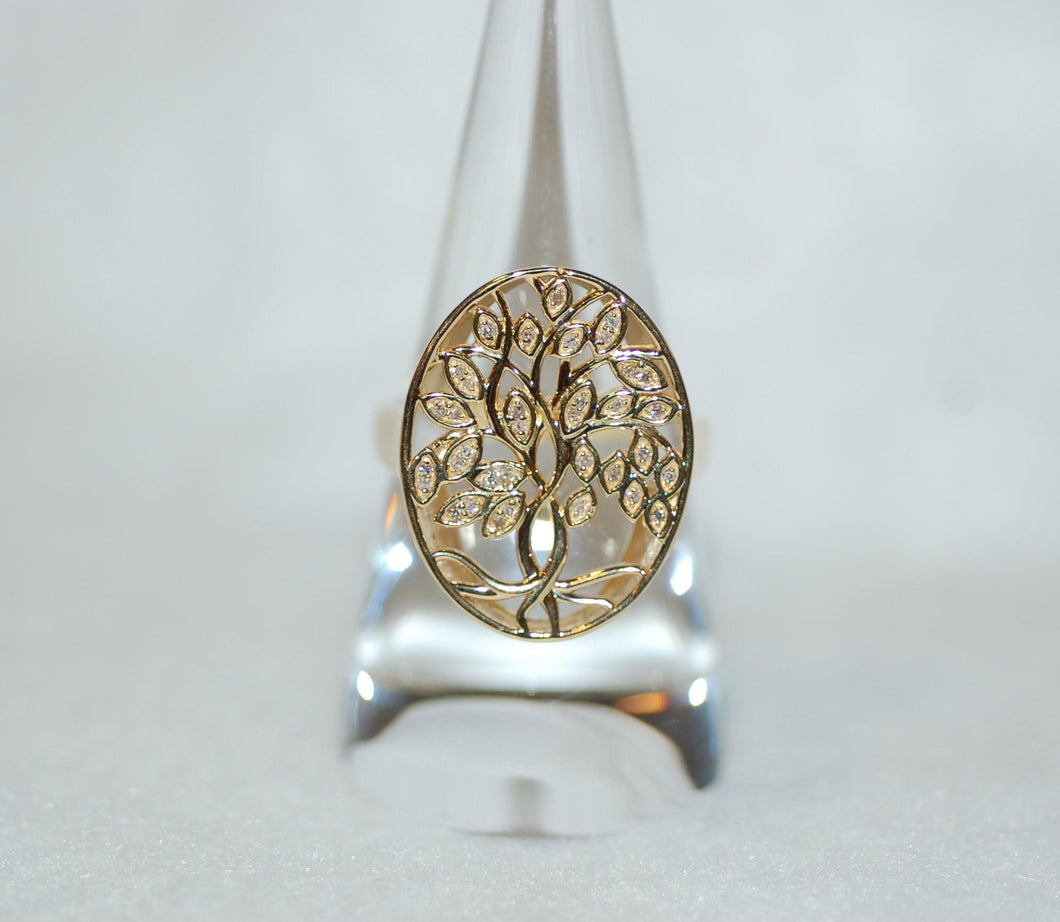 Diamond Tree of Life Ring