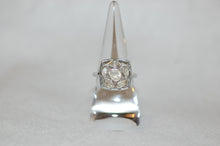 Load image into Gallery viewer, Six Stone Geometric Stained Glass Diamond Ring