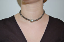 Load image into Gallery viewer, Baroque Tahitian Pearl and Rutilated Quartz Choaker