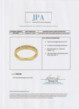 Load image into Gallery viewer, Champagne Diamond Silver Band