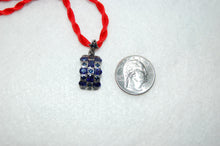 Load image into Gallery viewer, Sapphire Checkerboard Necklace