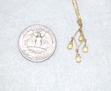 Load image into Gallery viewer, Yellow Sapphire Chandelier Necklace