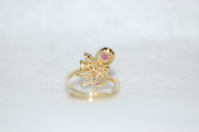 Load image into Gallery viewer, Gemstone Fan Cocktail Ring