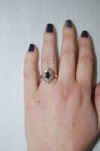 Load image into Gallery viewer, Marquis Sapphire and Diamond All Around Ring