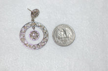 Load image into Gallery viewer, Diamond Stained Glass Door Knocker Dangle Earrings