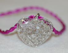 Load image into Gallery viewer, Stained Glass Diamond Heart Pendant