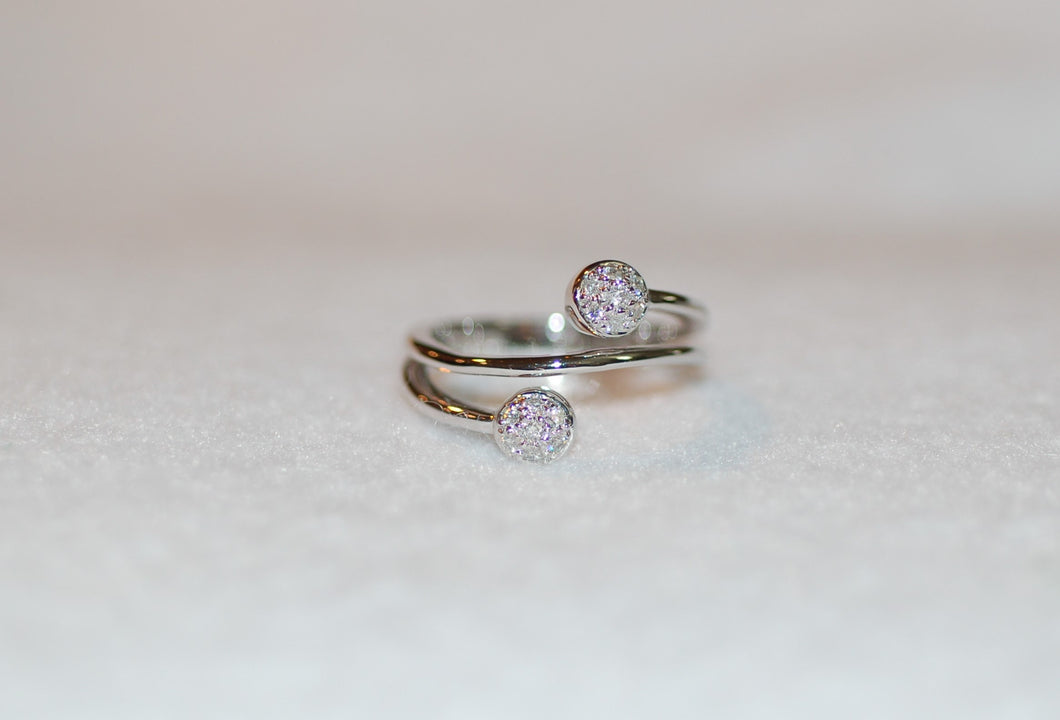 Diamond Pave Bypass Ring