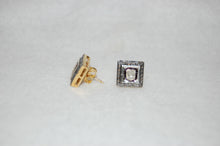 Load image into Gallery viewer, Geometric Diamond Stud Earrings