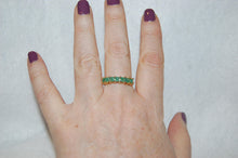 Load image into Gallery viewer, Emerald Seven Stone Ring