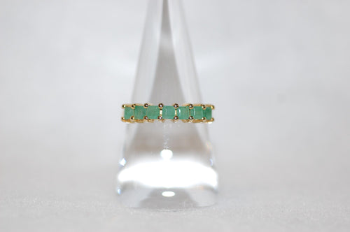 Emerald Seven Stone Ring