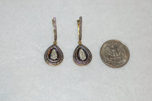 Load image into Gallery viewer, Large Diamond Tear Drop Earrings