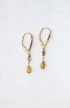 Load image into Gallery viewer, Fancy Diamond Mix Cut Drop Earrings