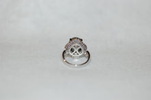 Load image into Gallery viewer, Tahitian Pearl and Diamond Crown Platinum Ring