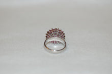 Load image into Gallery viewer, Marquise Ruby Cluster Ring
