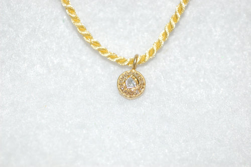 Diamond Disk Pendant