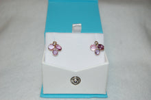 Load image into Gallery viewer, Pink Sapphires and Diamond Petal Earrings