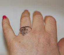 Load image into Gallery viewer, Diamond Flower Charm Ring